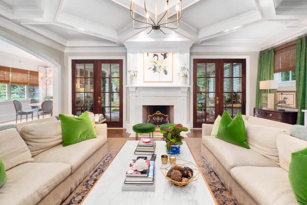 Bright, thoughtfully prepared interior with open window coverings and clear walking paths