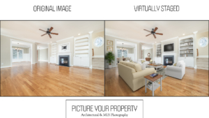 Unfurnished room before virtual staging
