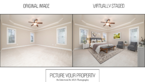 Same room after disclosed virtual staging